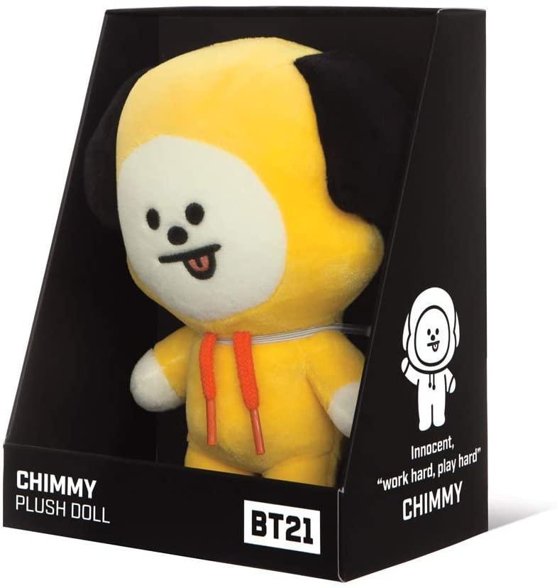 AURORA BT21 Official Merchandise, 61325 CHIMMY 17cm Soft Toy - Yellow - TOYBOX Toy Shop