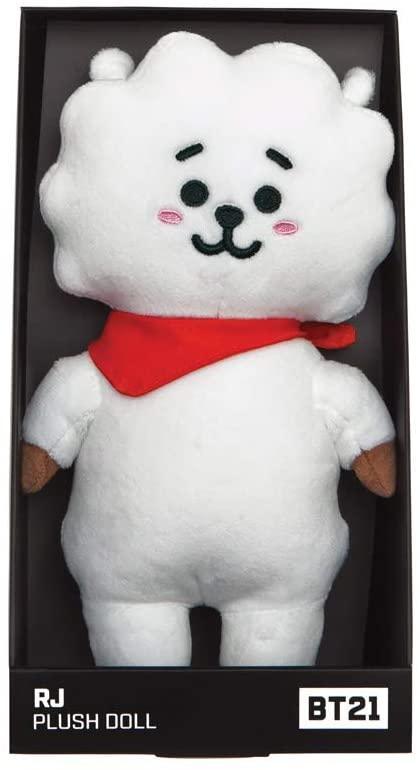 AURORA BT21 Official Merchandise, RJ Soft Toy, Small, 61324, White - TOYBOX Toy Shop