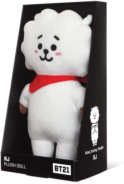 AURORA BT21 Official Merchandise, RJ Soft Toy, Small, 61324, White - TOYBOX Toy Shop