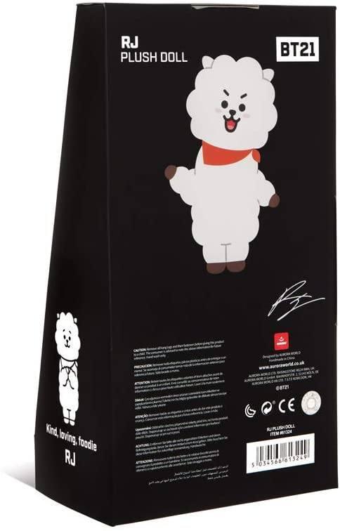 AURORA BT21 Official Merchandise, RJ Soft Toy, Small, 61324, White - TOYBOX Toy Shop