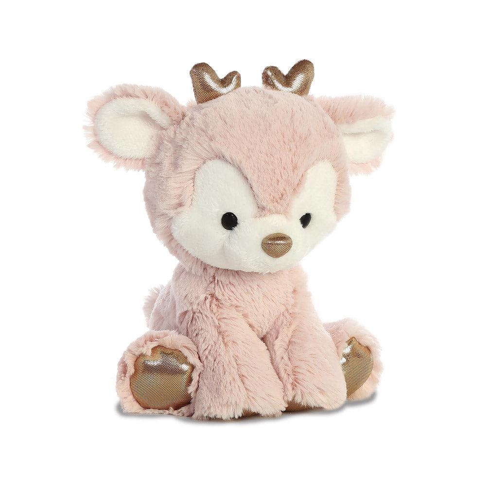 AURORA Glitzy Tots Pink Reindeer 8-inch Soft Toy - TOYBOX Toy Shop