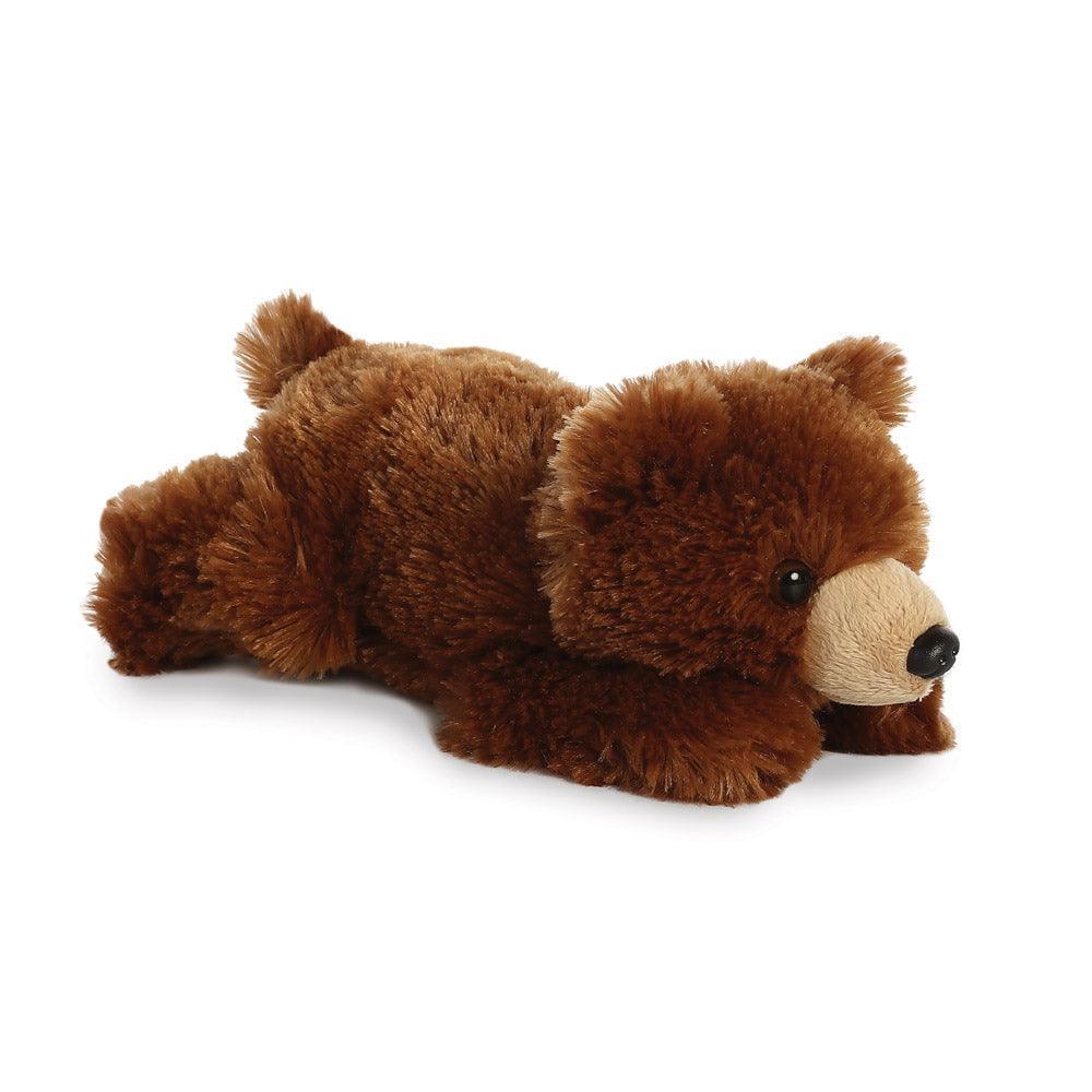 AURORA Mini Flopsie Grizzly Bear 8-inch Plush - TOYBOX Toy Shop