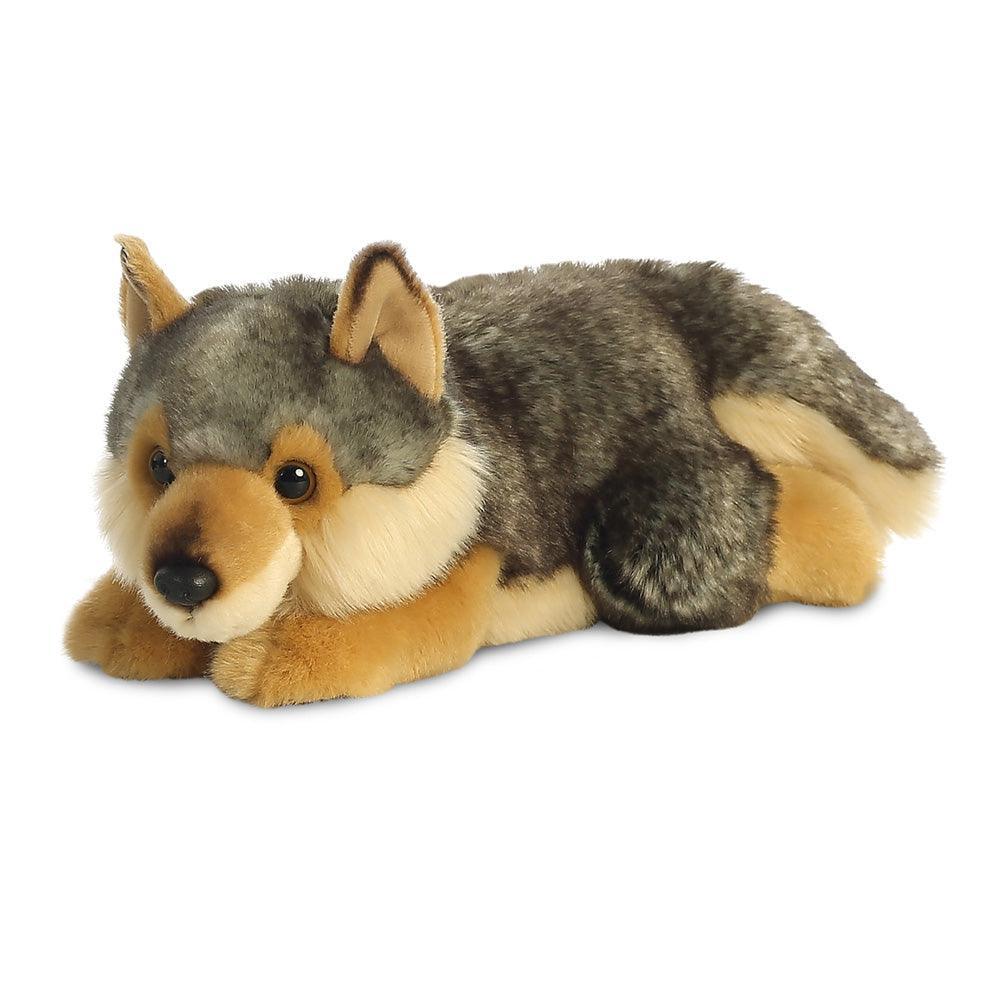 AURORA MiYoni Wolf Lying 11-inch Plush - TOYBOX Toy Shop