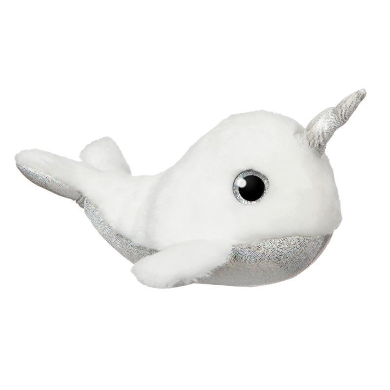 AURORA Pearl Narwhal White Plush 17cm - TOYBOX Toy Shop