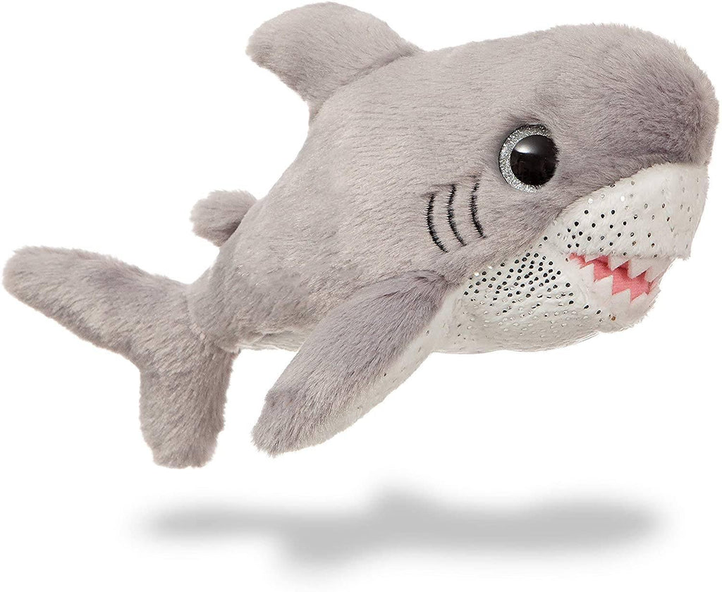 AURORA Sparke Tales Shark Finn 7-Inch Soft Toy, Grey and White - TOYBOX Toy Shop