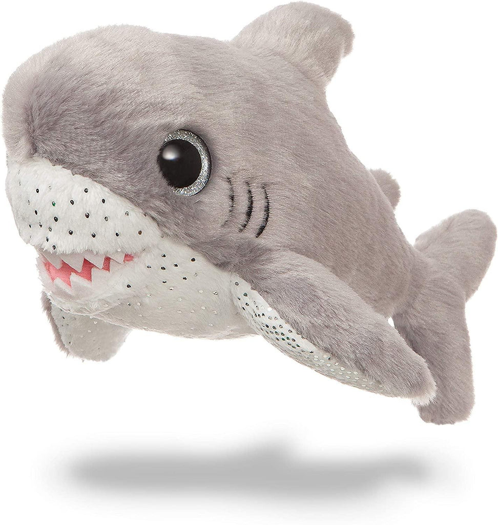 AURORA Sparke Tales Shark Finn 7-Inch Soft Toy, Grey and White - TOYBOX Toy Shop