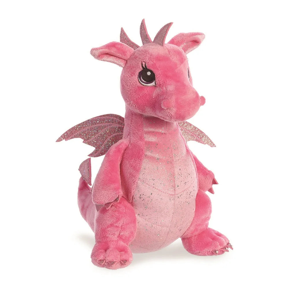 Sparkle Tales Dahlia Pink Dragon Soft Toy - TOYBOX Toy Shop