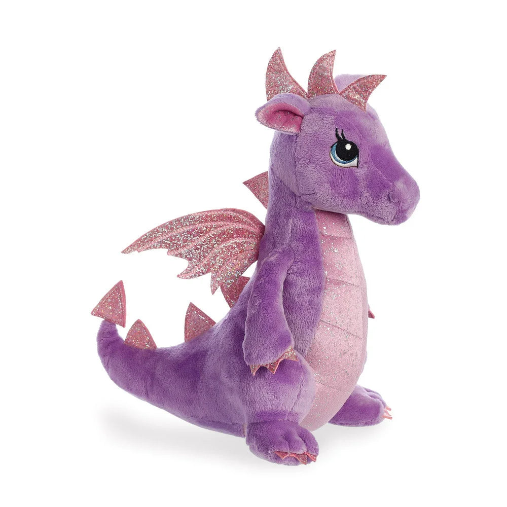 Sparkle Tales Larkspur Purple Dragon Soft Toy - TOYBOX Toy Shop