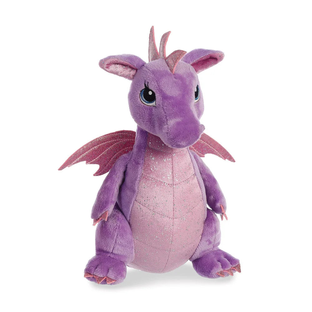 Sparkle Tales Larkspur Purple Dragon Soft Toy - TOYBOX Toy Shop