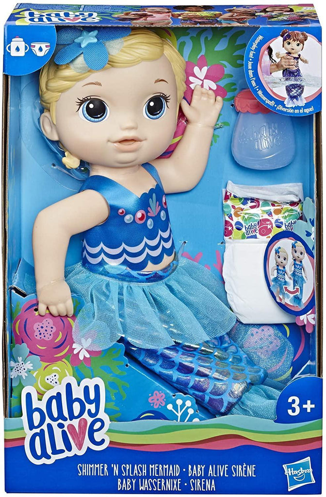 Baby Alive Shimmer ‘n Splash Mermaid Blonde Hair - TOYBOX Toy Shop