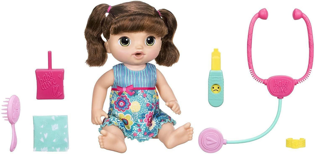 Baby Alive Sweet Tears Baby - Brown Straight Hair - TOYBOX Toy Shop