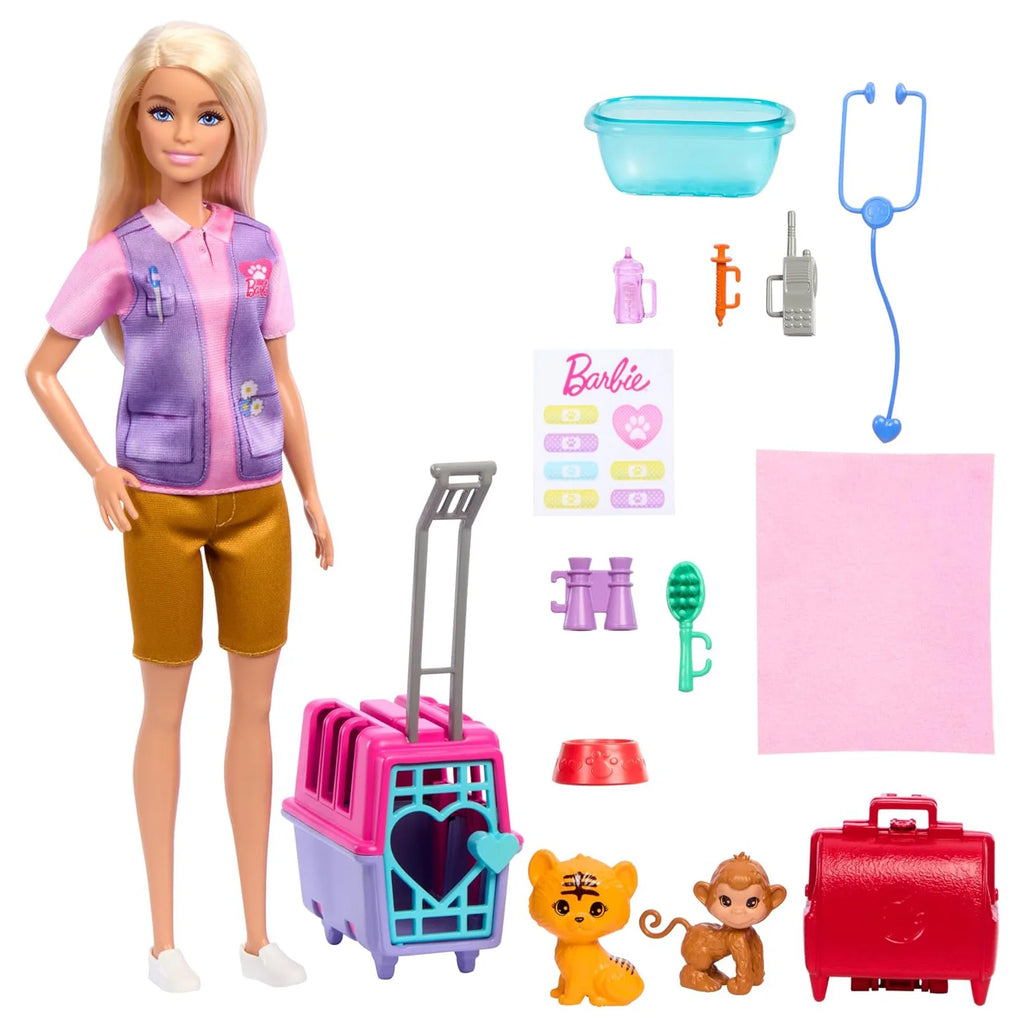 Barbie Careers Doll & Accessories, Animal Rescue & Recovery Playset - TOYBOX Toy Shop