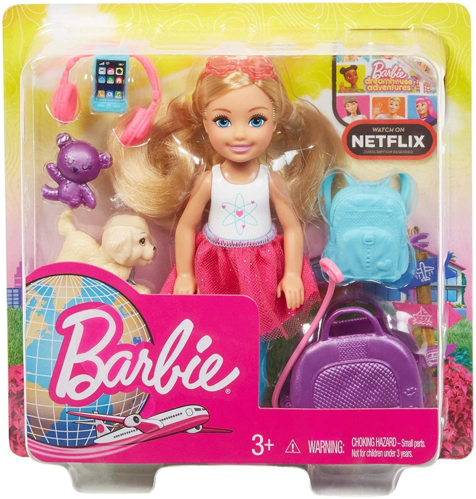 Barbie  Chelsea Doll and Travel Set with Puppy - TOYBOX Toy Shop