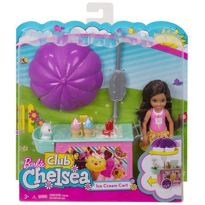 Barbie Club Chelsea Doll and Ice Cream Cart FDB33 - TOYBOX Toy Shop