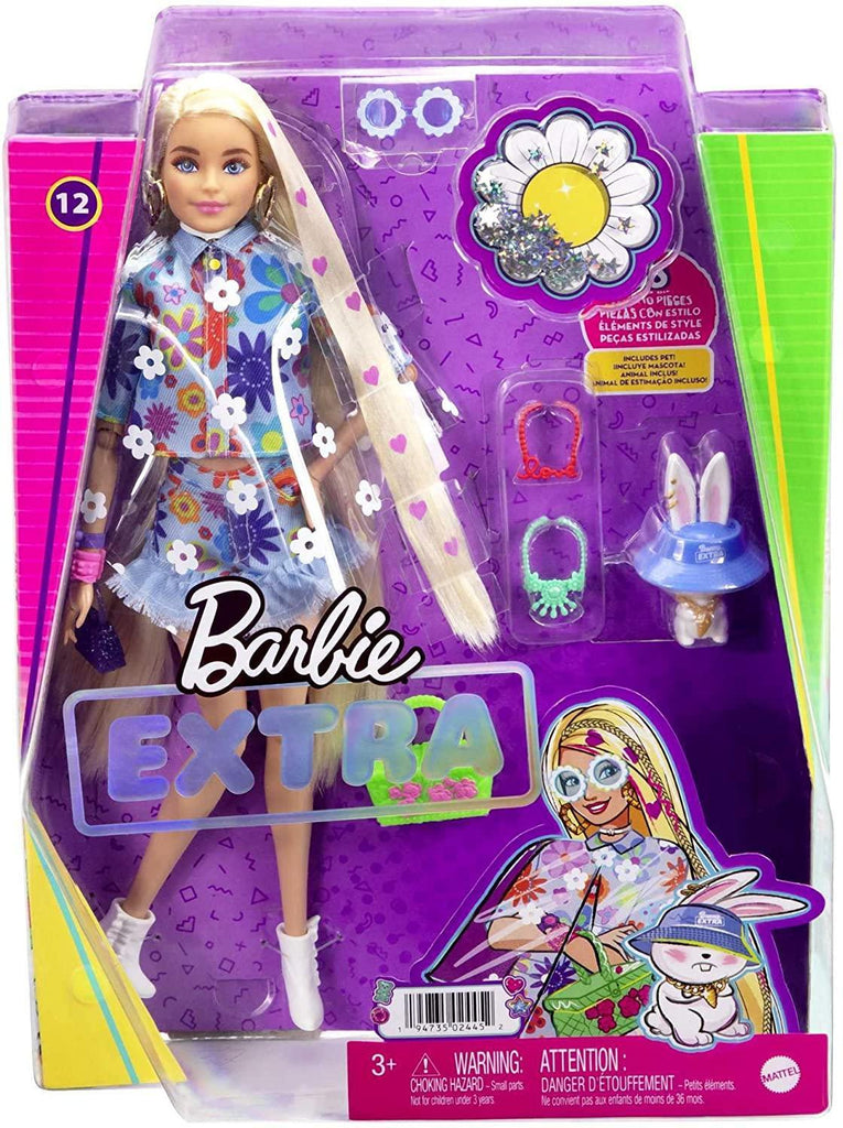 Barbie Extra Doll with Pet Bunny - TOYBOX Toy Shop