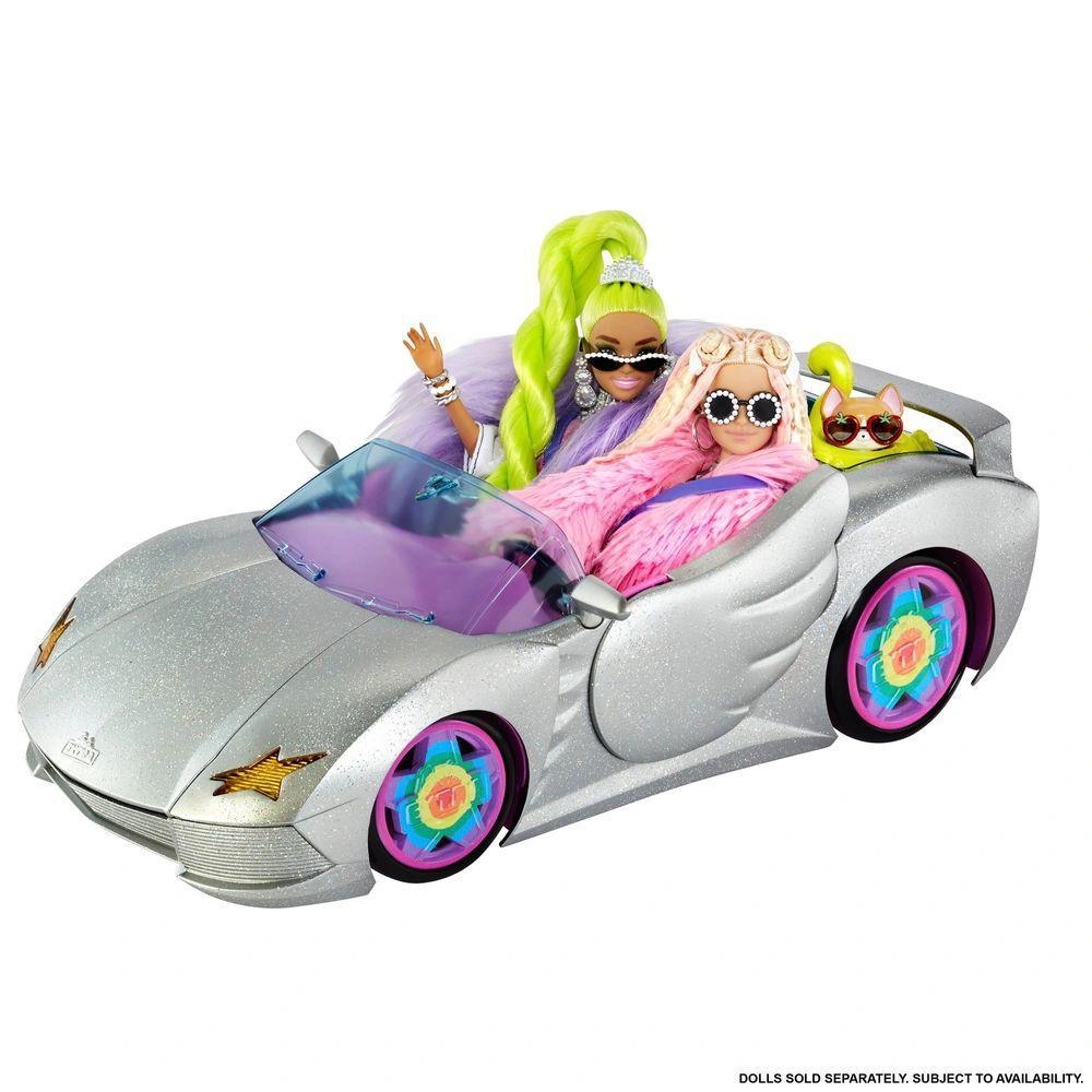 Barbie Extra Silver Car with Pet Puppy & Accessories - TOYBOX Toy Shop