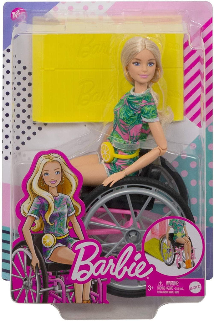 Barbie Fashionistas 14cm Doll Caucasian With Wheelchair - TOYBOX Toy Shop