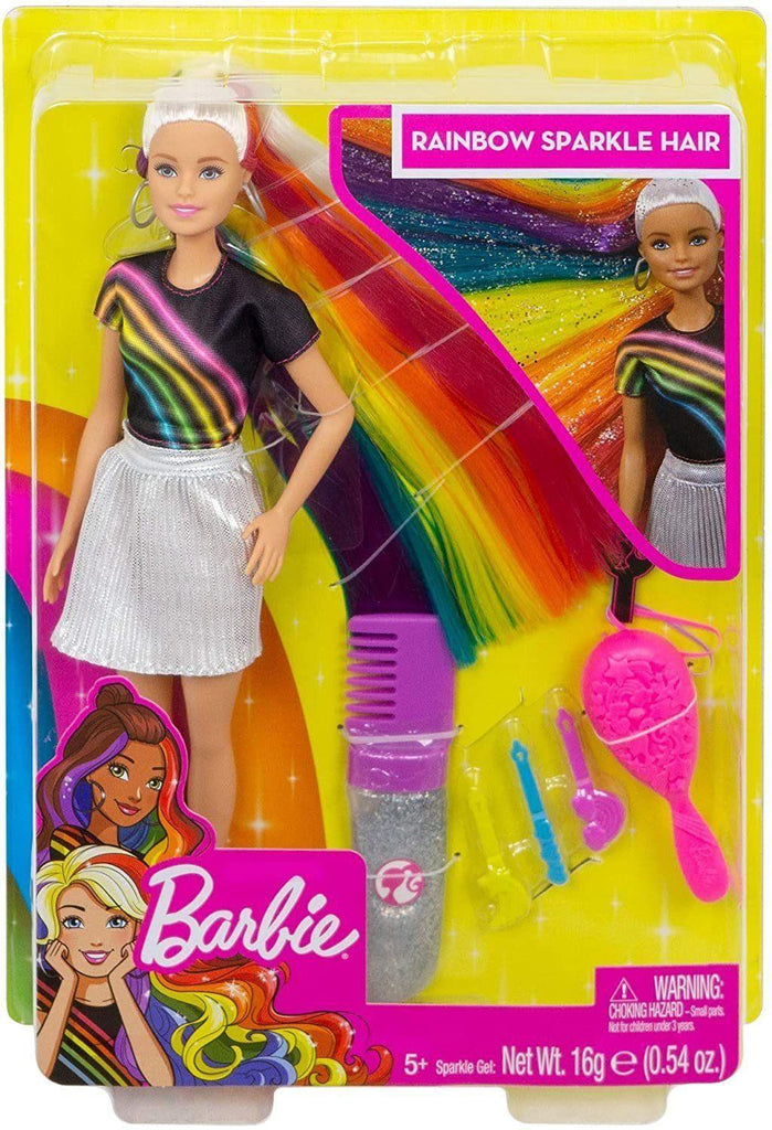 Barbie FXN96 Rainbow Sparkle Hair Doll - TOYBOX Toy Shop