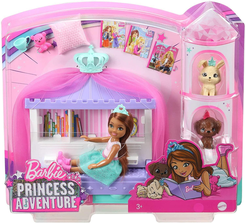 Barbie GML74 Princess Adventure Chelsea Princess Doll and Storytime Playset - TOYBOX Toy Shop