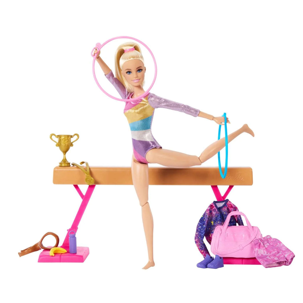Barbie Gymnastics Playset With Blonde Fashion Doll - TOYBOX Toy Shop