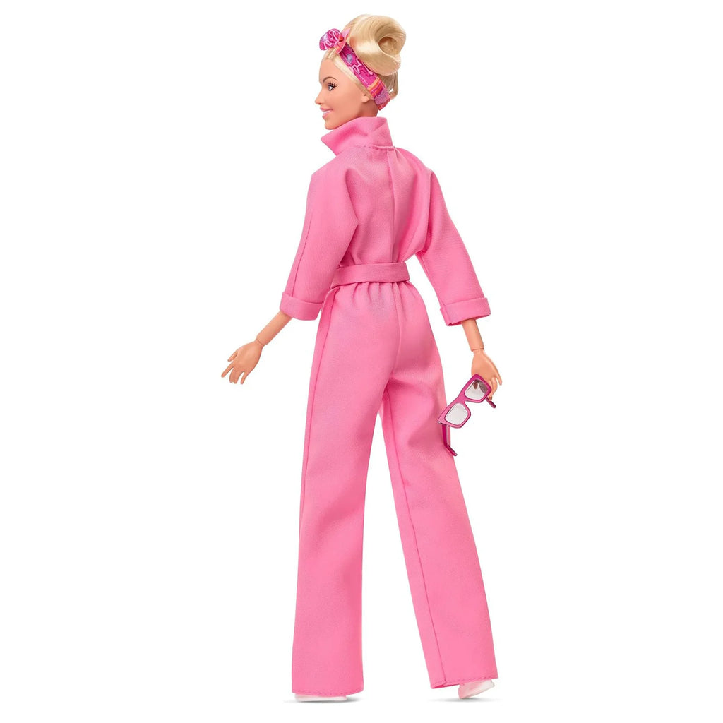 Barbie The Movie Margot Robbie as Barbie: Doll in a Pink Jumpsuit - TOYBOX Toy Shop