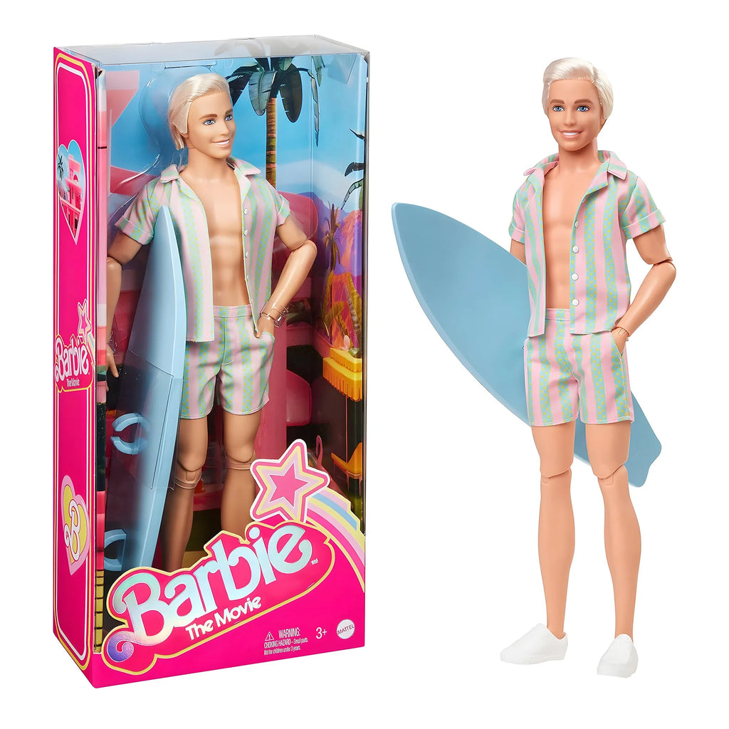 BARBIE Movie Ken Doll Pastel Stripes Beach Set - TOYBOX Toy Shop