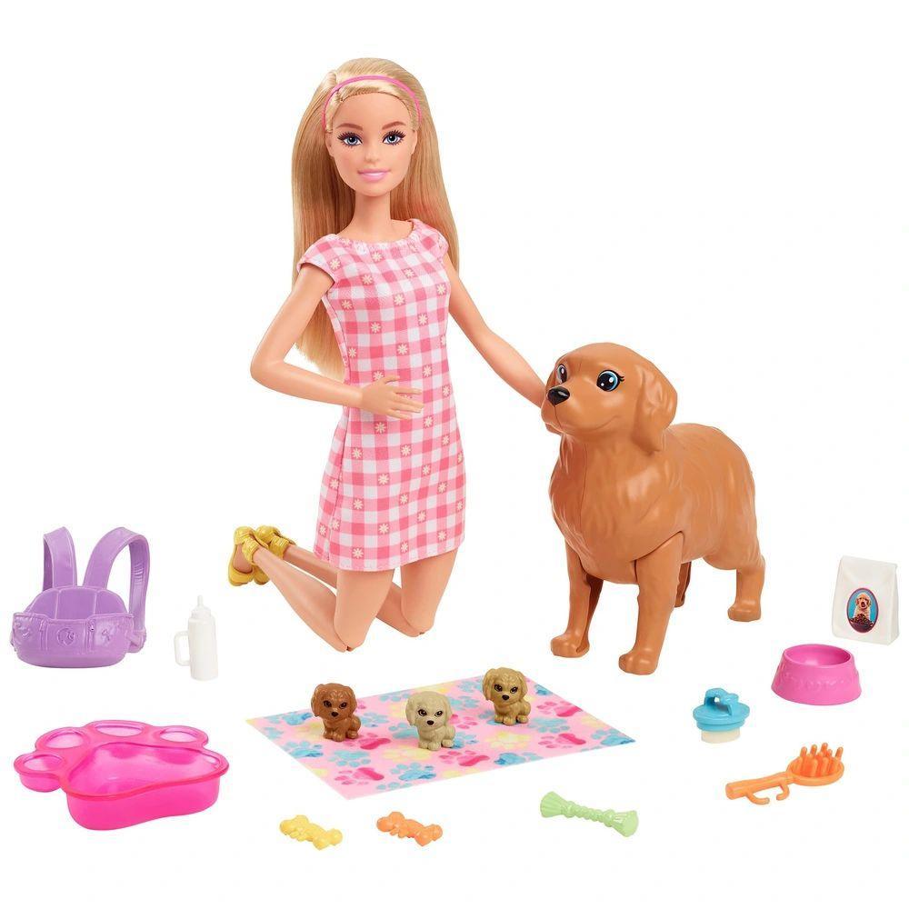 Barbie New Born Pups Doll And Pets Playset - TOYBOX Toy Shop
