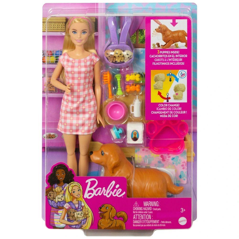 Barbie New Born Pups Doll And Pets Playset - TOYBOX Toy Shop