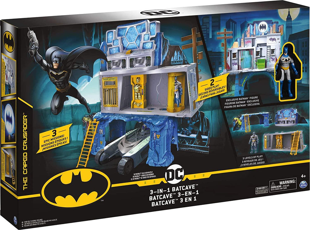 Batman 3-in-1 Batcave Two-Sided Playset - TOYBOX Toy Shop