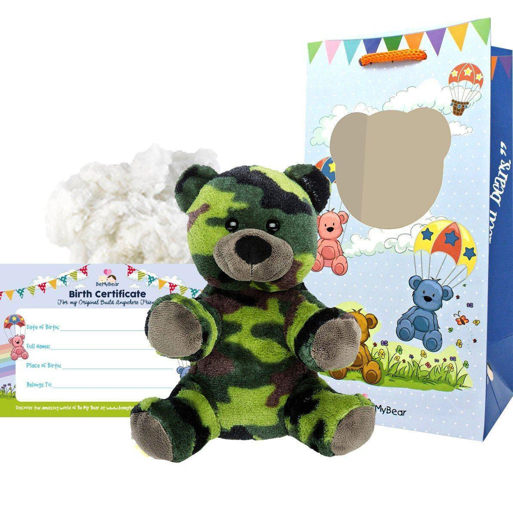 Be My Bear Camo Bear 40cm Soft Toy - TOYBOX Toy Shop