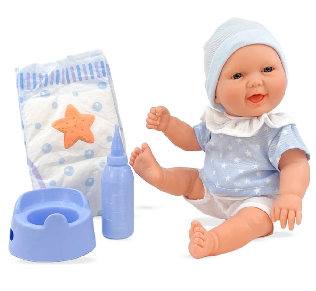 Berjuan Baby Pipi Blue 30cm Doll 515 - TOYBOX Toy Shop