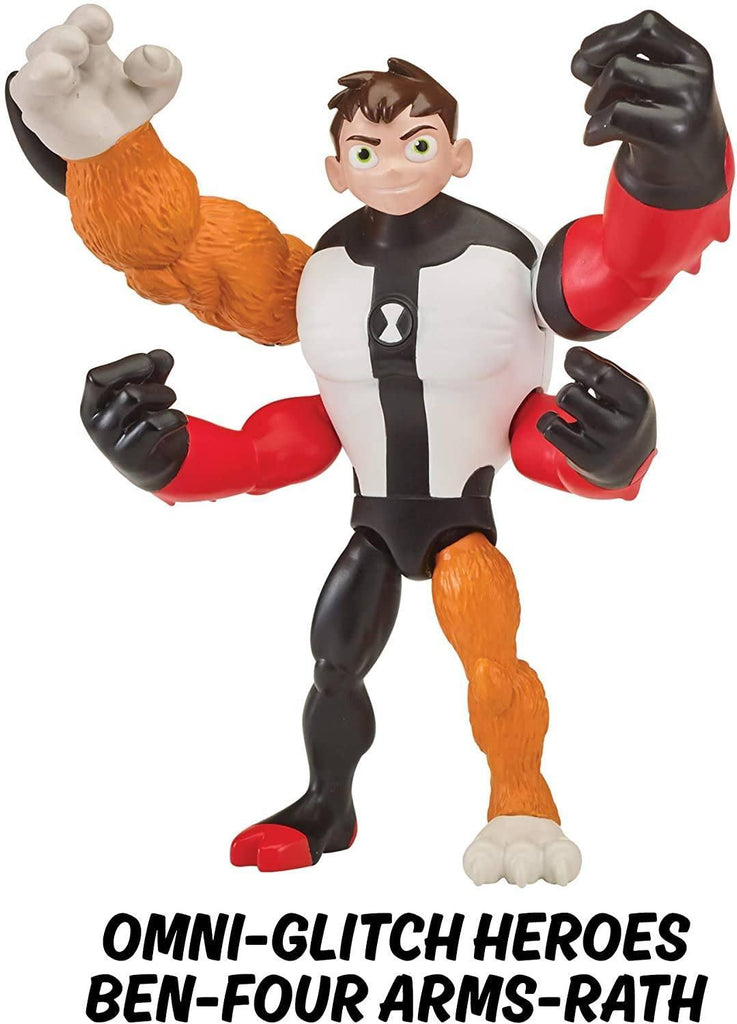 Ben 10 Action Figure - Four Arms Omni Glitch - TOYBOX Toy Shop