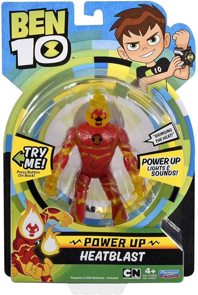 Ben 10 BEN01000 Power Up Heatblast Deluxe Action Figure - TOYBOX Toy Shop