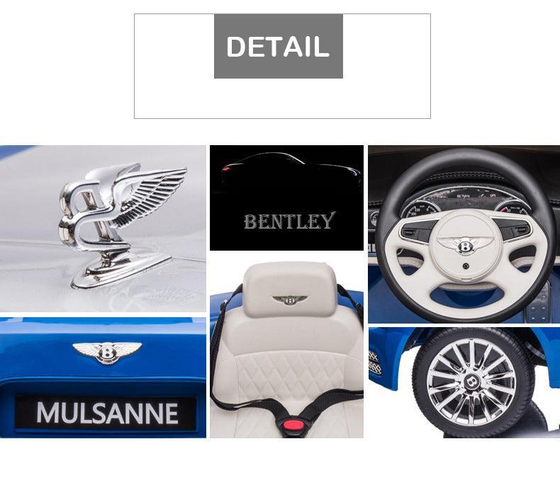 Bentley Mulsanne 12V Battery Ride-on Car - Blue - TOYBOX Toy Shop