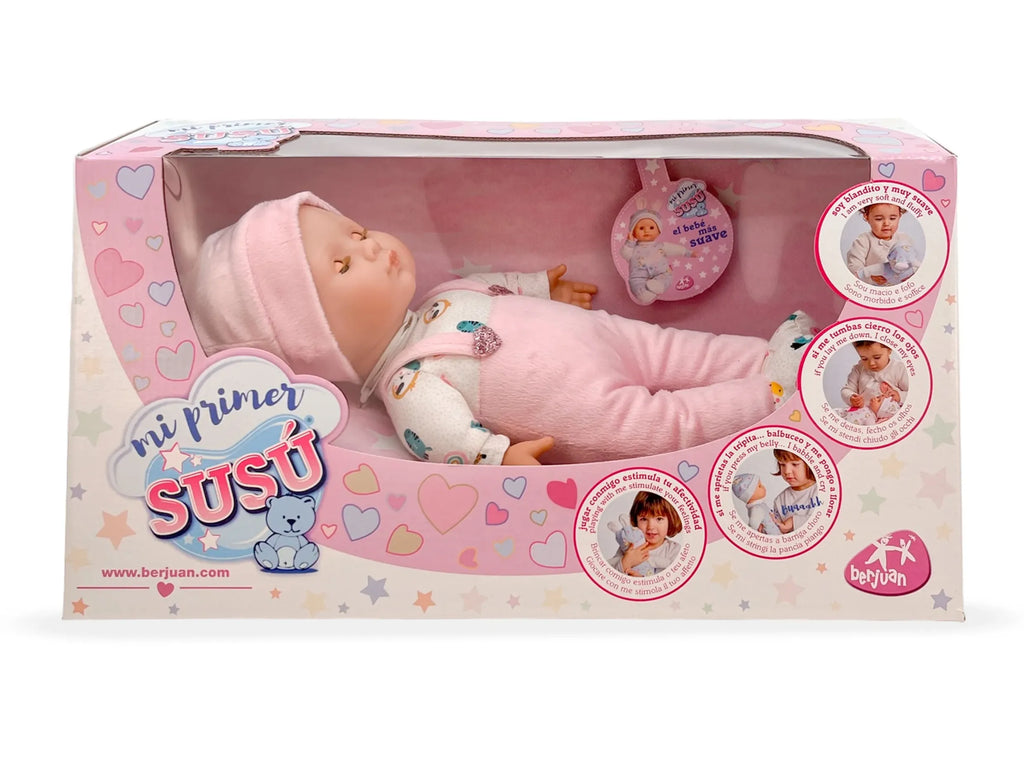 Berjuan 6145 My First Baby Susu Crying Doll 30cm - Pink - TOYBOX Toy Shop