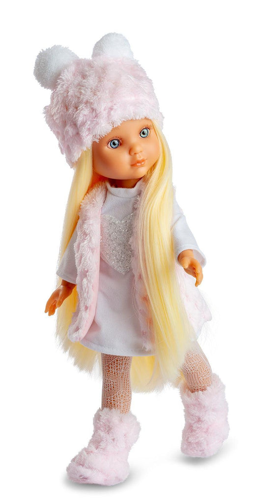Berjuan 820 Eva Winter Doll 34cm - Pink - TOYBOX Toy Shop