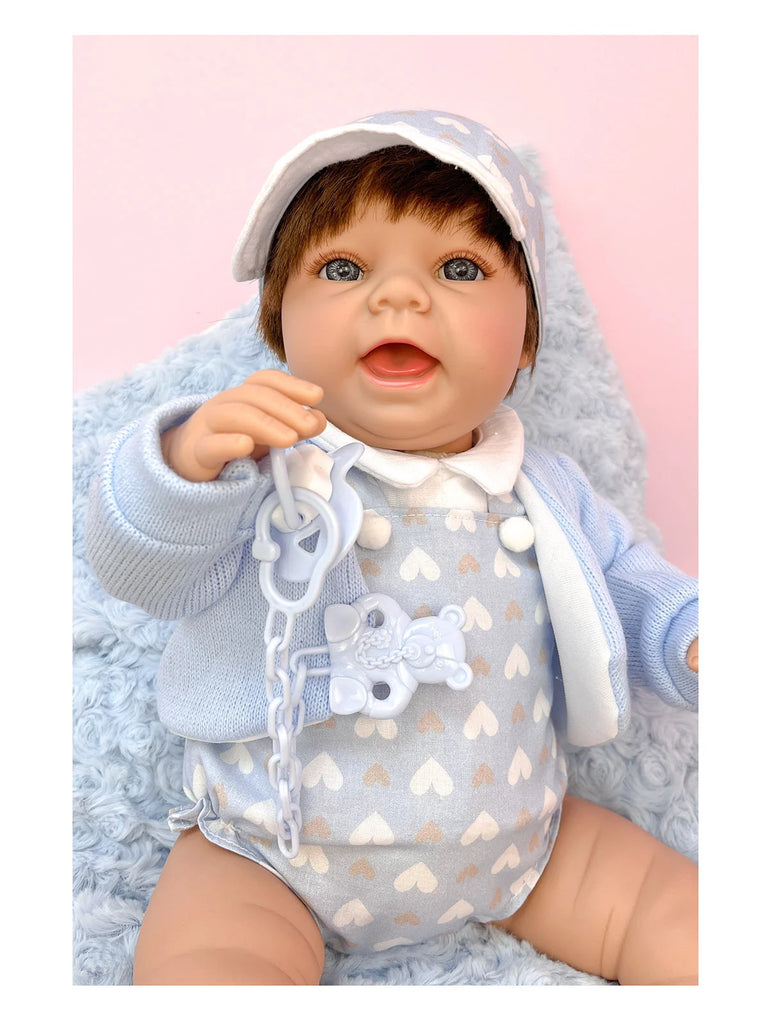 Berjuan Baby Sweet Nino Blue Cap Doll 50cm - TOYBOX Toy Shop