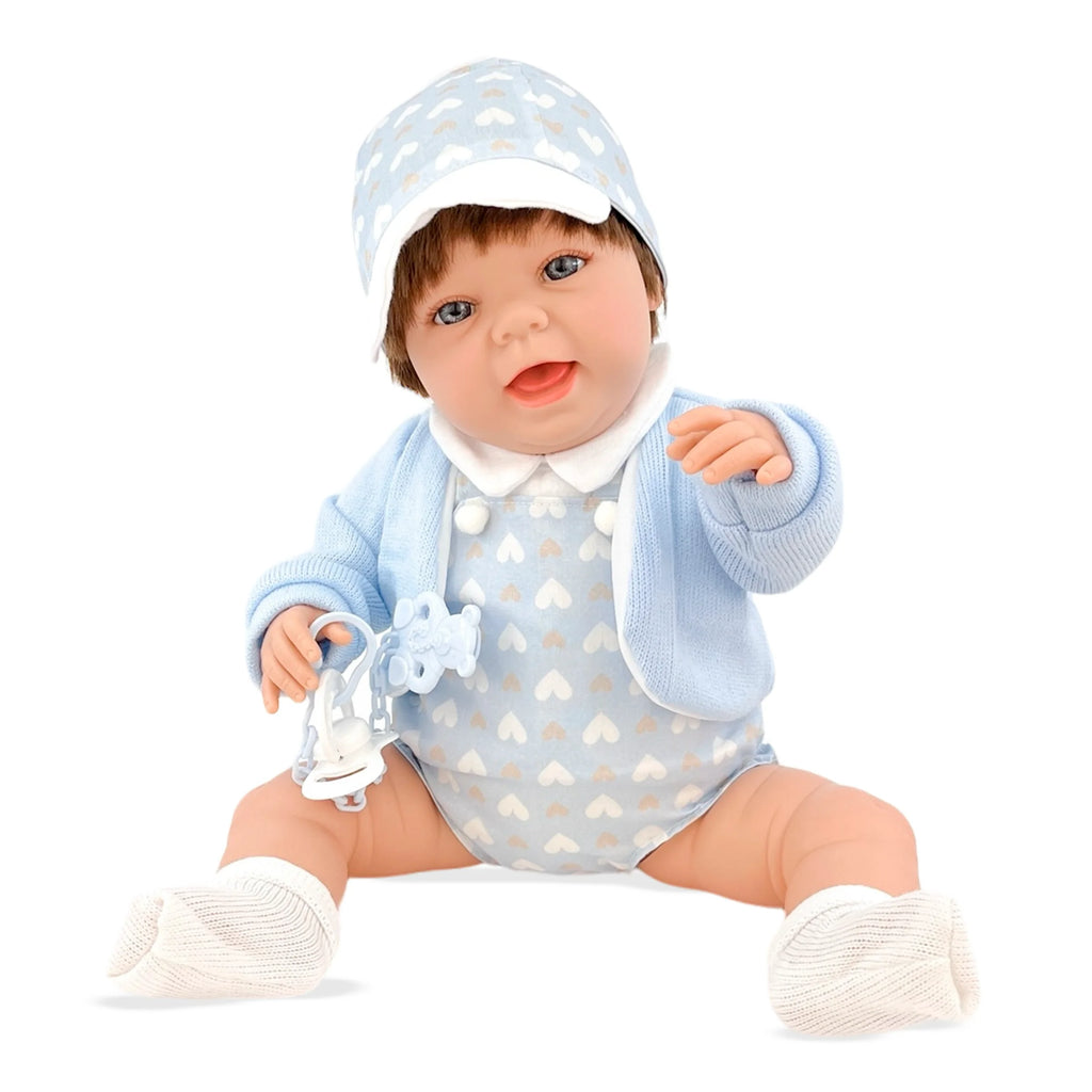 Berjuan Baby Sweet Nino Blue Cap Doll 50cm - TOYBOX Toy Shop