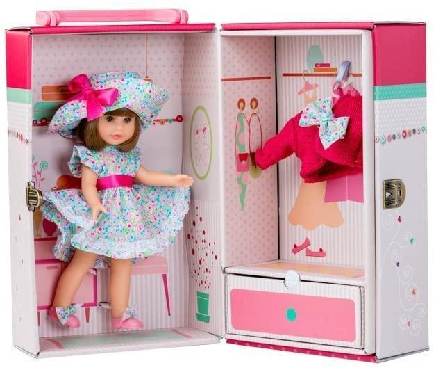 Berjuan Doll 1012 Irene Morena Cabinet and Dress 22 cm, Pink - TOYBOX Toy Shop
