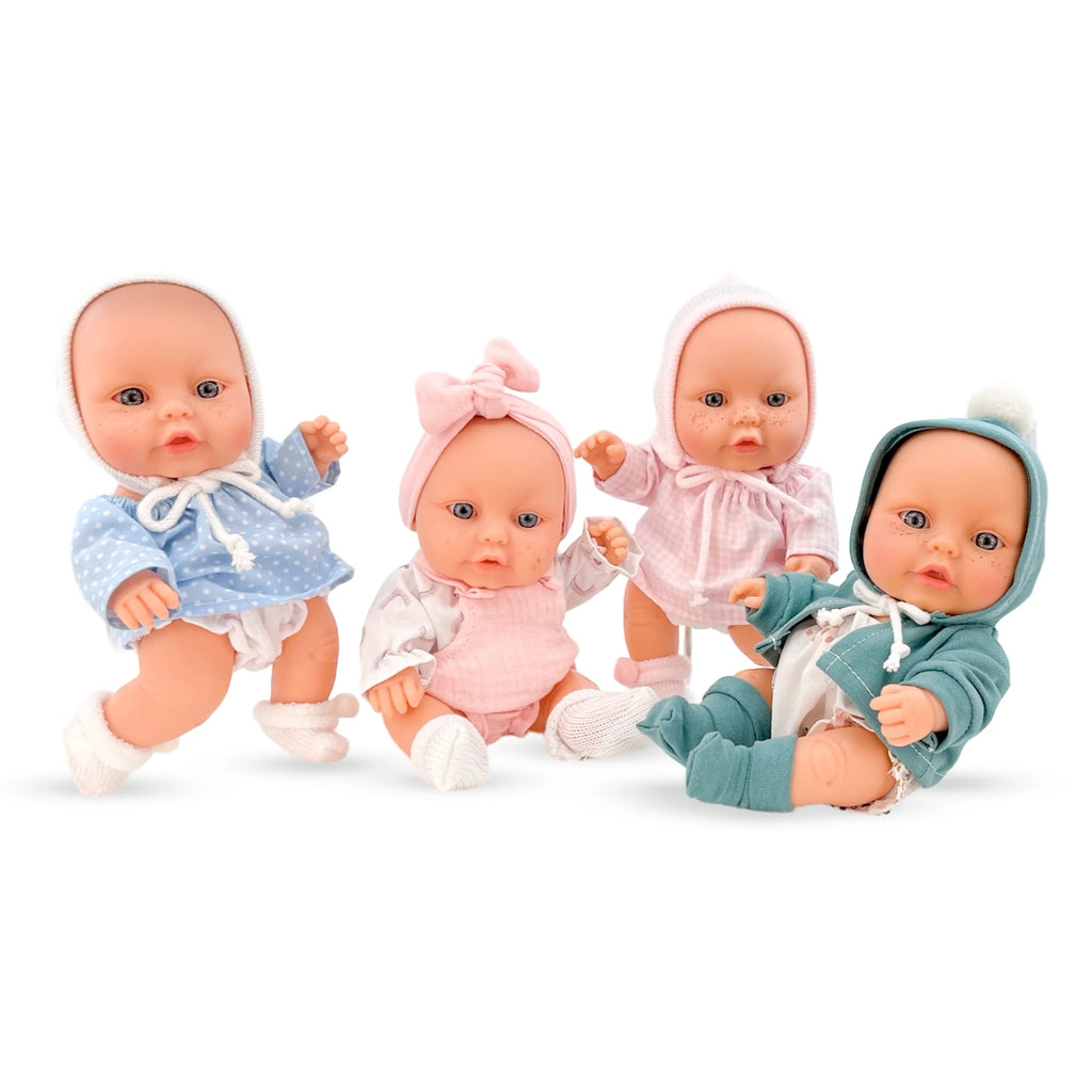 Berjuan Little Baby Boutique Doll 18cm Without Hair - Assorted - TOYBOX Toy Shop