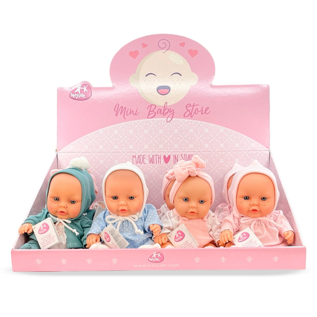 Berjuan Little Baby Boutique Doll 18cm Without Hair - Assorted - TOYBOX Toy Shop