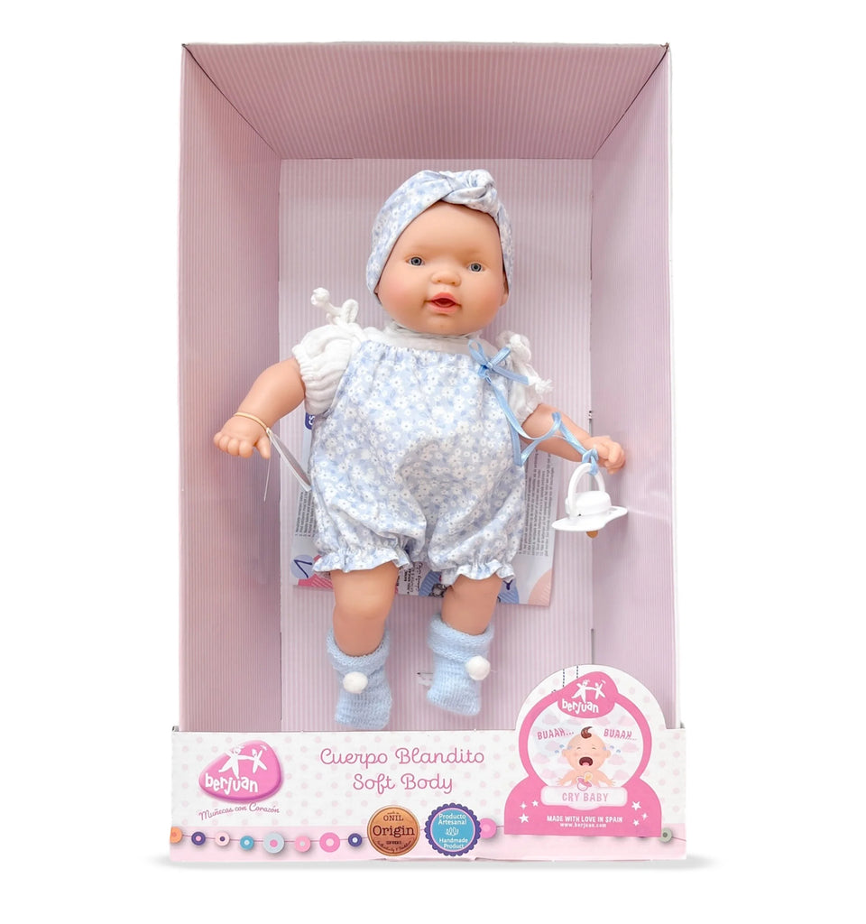 Berjuan Lloroncete 28cm Crying Doll 352 with Pacifier - TOYBOX Toy Shop