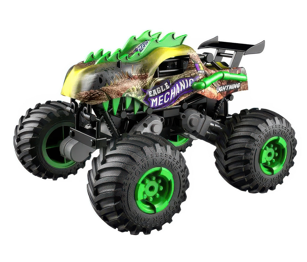 Big Wheel Tyrannosaurus Dinosaur RC Monster Truck - Green - TOYBOX Toy Shop