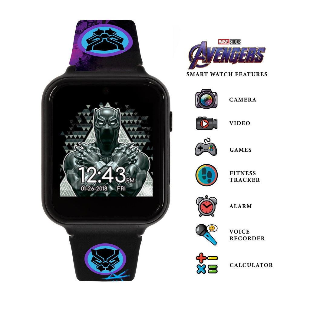 Black Panther Interactive Silicon Strap Kids' Watch - TOYBOX Toy Shop