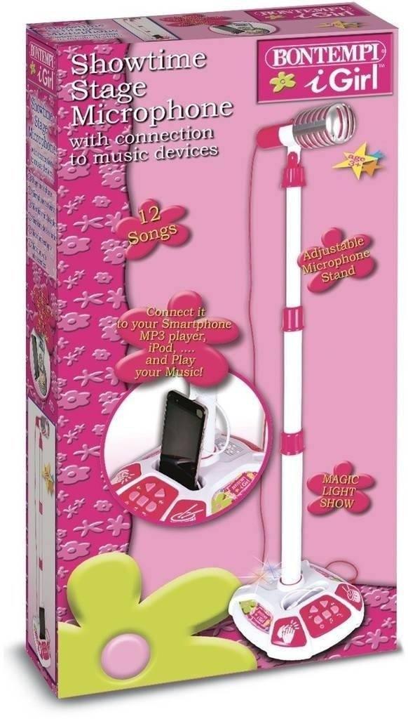 Bontempi 404271 Stage Microphone Playset - Pink - TOYBOX Toy Shop