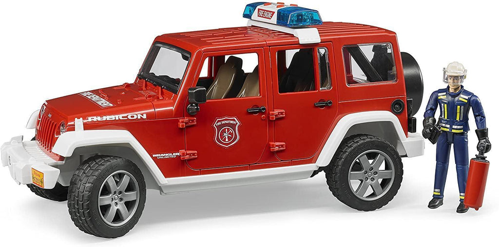 BRUDER 02528 Jeep Rubicon Fire Rescue Vehicle - TOYBOX Toy Shop