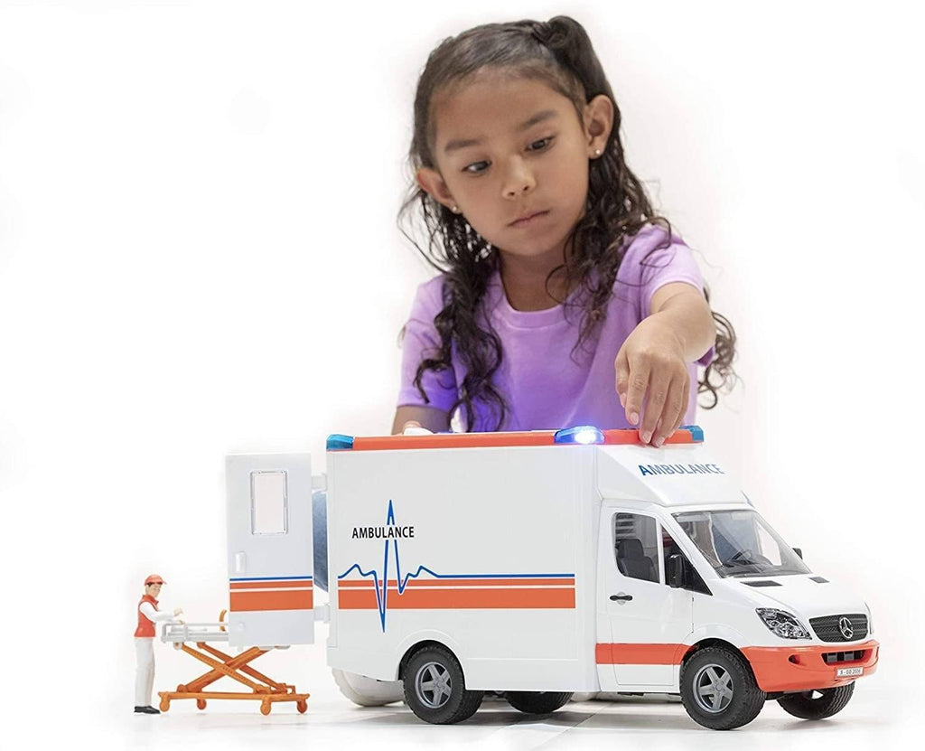 BRUDER 02536 MB Sprinter Ambulance with Driver - TOYBOX Toy Shop