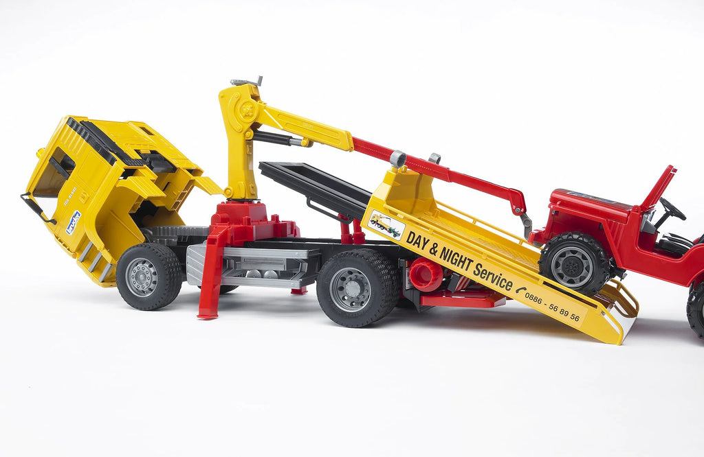 BRUDER MAN TGA Breakdown Truck with Cross-Country Vehicle - TOYBOX Toy Shop