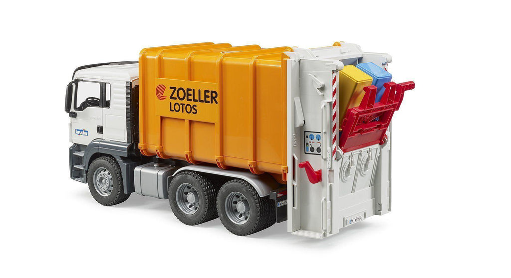 BRUDER 03762 MAN TGS Rear-Loading Garbage Truck - TOYBOX Toy Shop