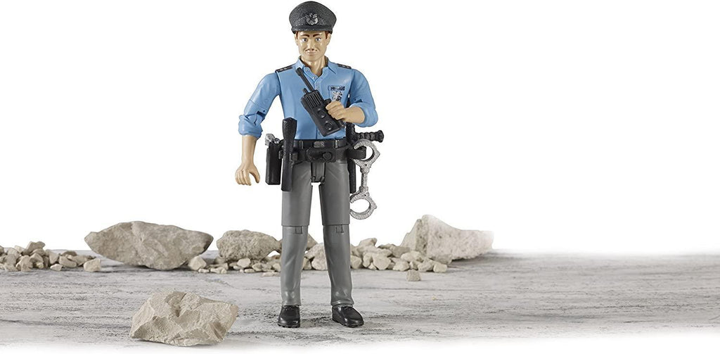 BRUDER 060050 Bworld Policeman Light Skin With Accessories - TOYBOX Toy Shop